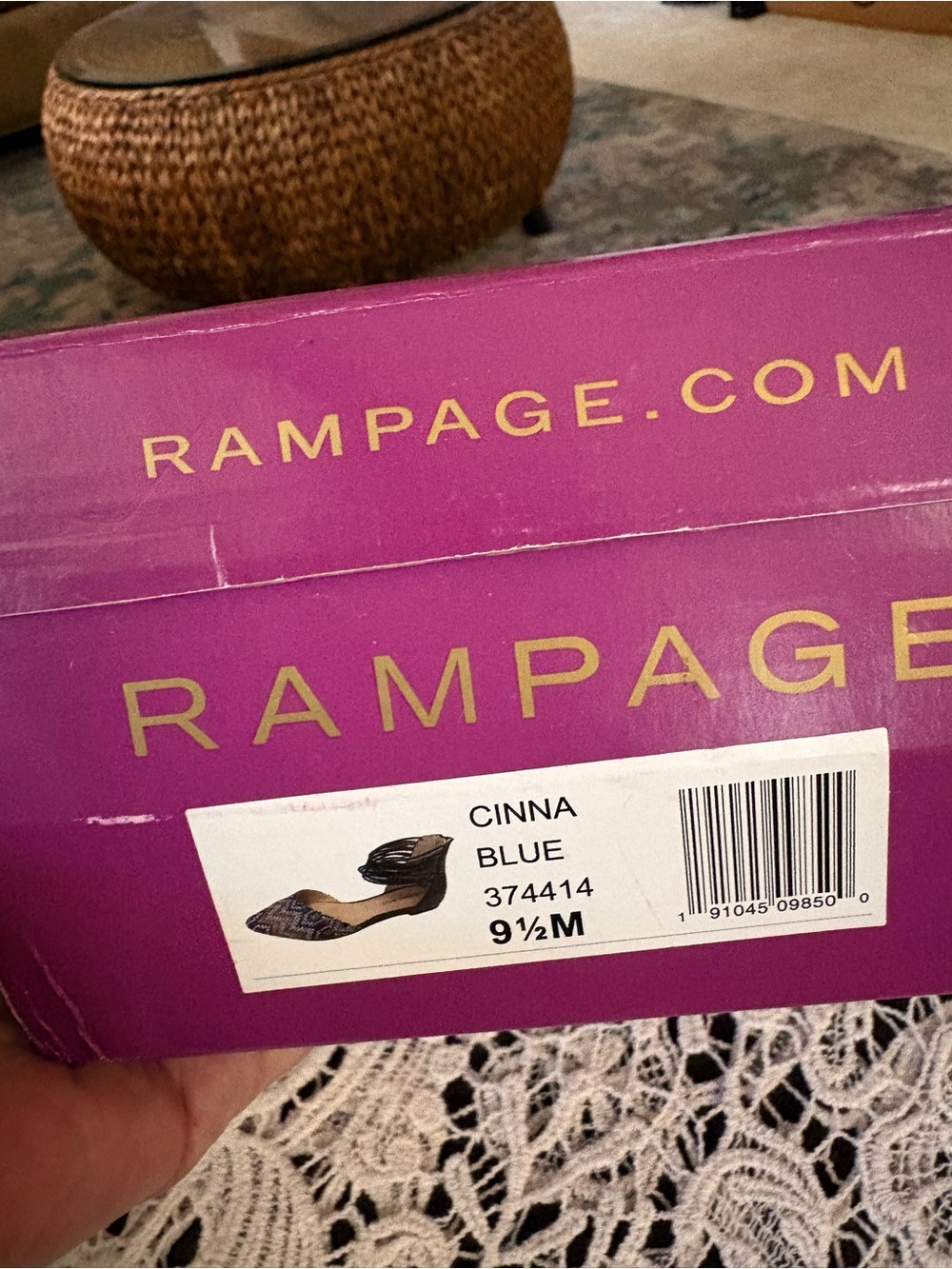 Rampage Cinna Blue Heels with D'Orsay Cutout - Picture 3 of 6
